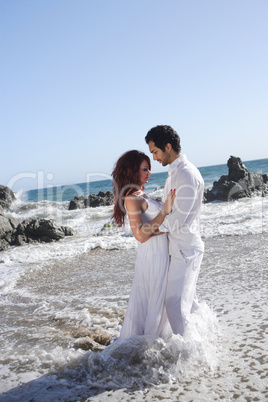 Romantic Couple at the beach