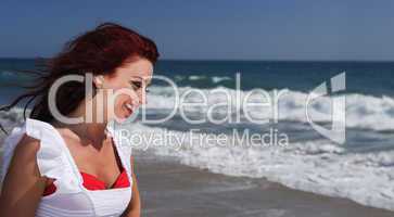 Young woman at the beach