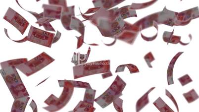 Yuan banknotes falling like rain - Wealth - Finance