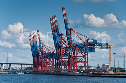 Containerterminal im Hamburger Hafen