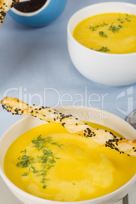 Möhren-Currysuppe