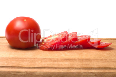 Slices of tomato.