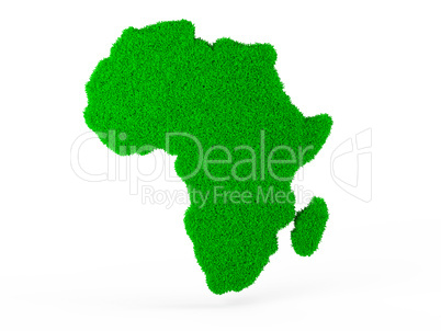 Grass map of Africa