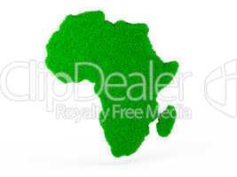 Grass map of Africa