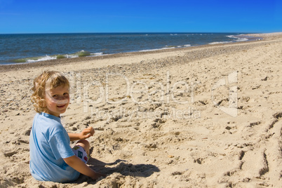 child on a beach