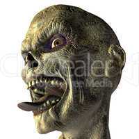 Zombie mit ausgestreckter Zunge