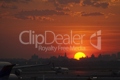 Sunset on the Airport, United States, April 2009