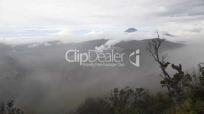 Indonesian volcanos lanscape