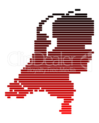 Karte der Niederlande