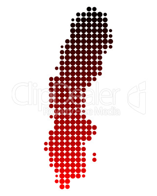 Karte von Schweden Karte von Schweden
