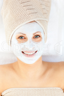 Relaxed woman smiling