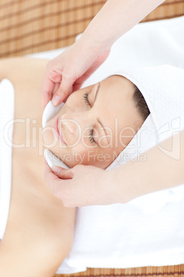 Young woman having a massage