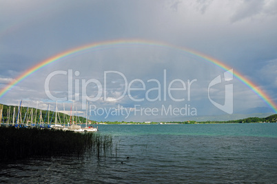 regenbogen über den wörthersee