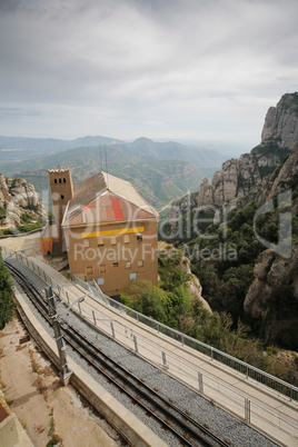 View from Monastery Montserrat, Barcelona, Catalonia, Spain