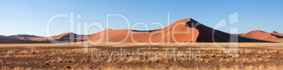 Die roten Dünen des Sossusvlei Die roten Dünen des Sossusvlei