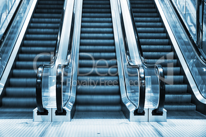 escalator in modern interior