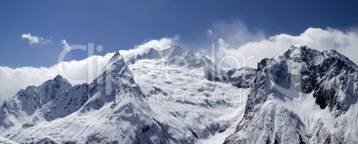 Panorama Caucasus Mountains