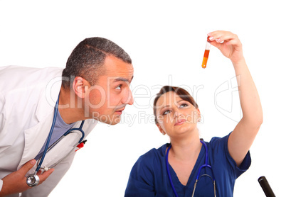 Doctor and Nurse in Laboratory