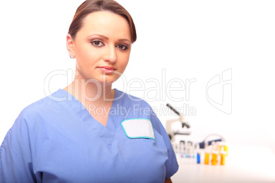 Nurse in laboratory