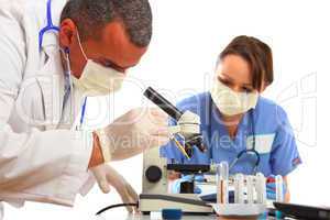 Doctor and Nurse in Laboratory
