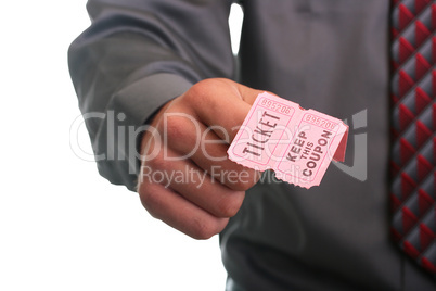 ticket with coupon