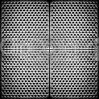 Steel dotted metal background