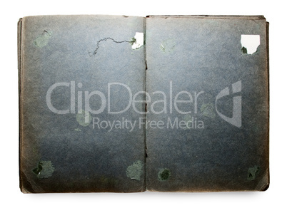 Empty old scrapbook