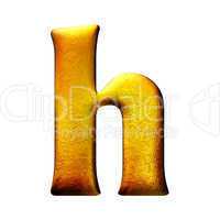 3D golden letter