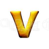 3D golden letter