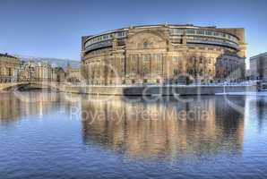 Swedish parliament building.