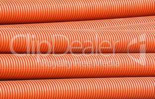 Colorful plastic plumbing tubes