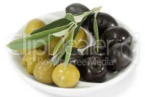 Oliven mit Olivenzweig
