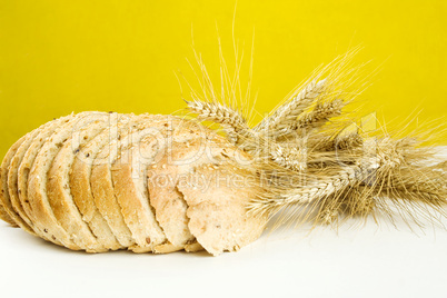 Breads with wheat isolated