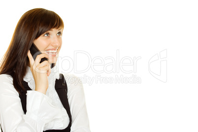 Young woman on phone