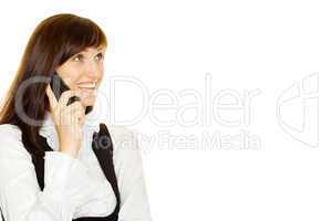 Young woman on phone