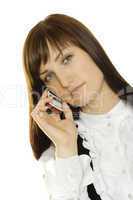 Young woman on phone