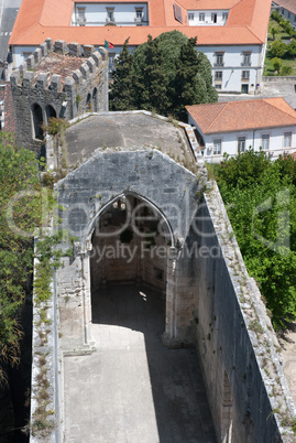 Ancient walls in a Castle