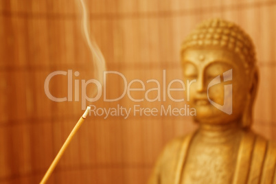 Smoke Meditation with Buddha Head 02