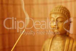 Smoke Meditation with Buddha Head 02