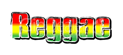 Reggae Schriftzug