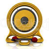 3D - Big golden gong