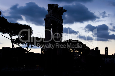 Sunset in Roman Forum