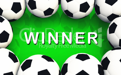 Fussball Gewinner - Soccer Winner