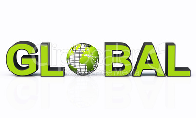 Green global business concept