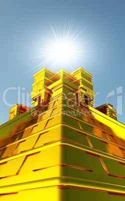 Maya Tempel Gold