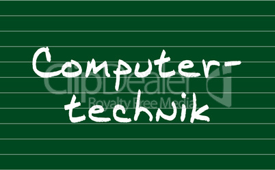 Kreidetafel - Computertechnik