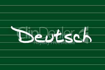 Kreidetafel - Deutsch