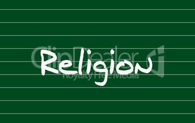 Kreidetafel - Religion