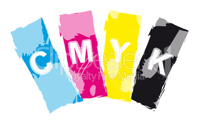 Abstrakt CMYK Farbfächer