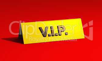 Premium VIP-Schild auf rotem Teppich